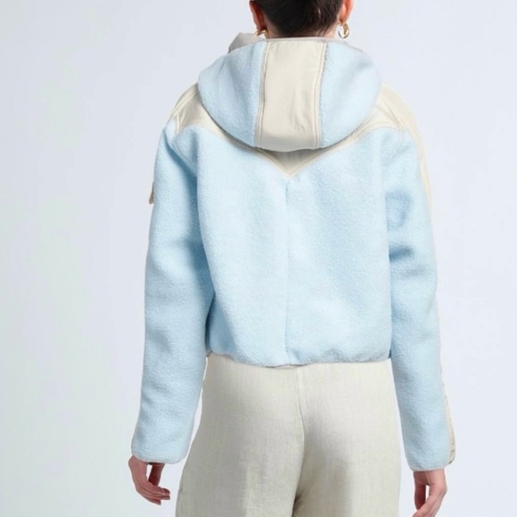 Jordan Women's Blue and Cream Puffer Jacket - Picture 4 of 6